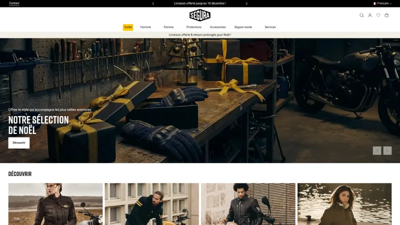 SEGURA MOTO website screenshot