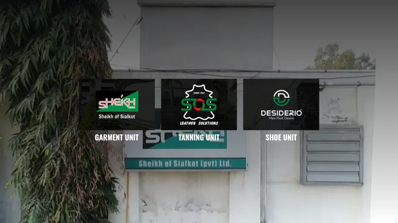 SHEIKH OF SIALKOT (PVT) LTD. website screenshot