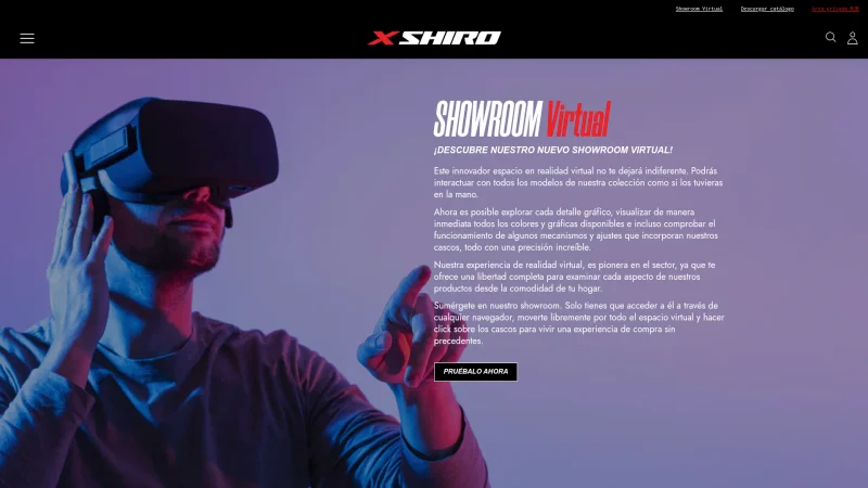 SHIRO HELMETS S.A. website screenshot