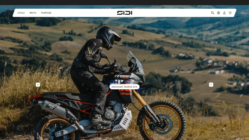 SIDI BOOTS website screenshot