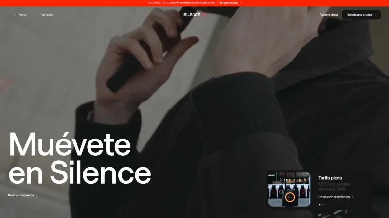 SILENCE website screenshot