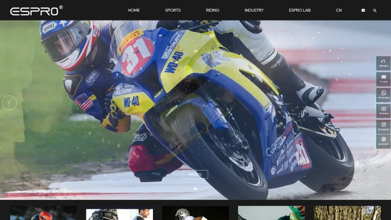 ONE SPORT INDUSTRY CO.,LTD website screenshot