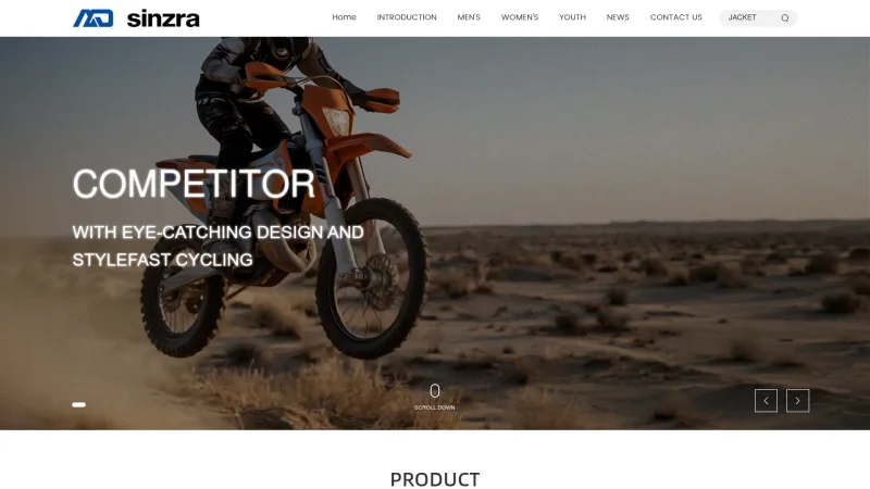 XIAMEN SINZRA TECHNOLOGY CO., LTD website screenshot