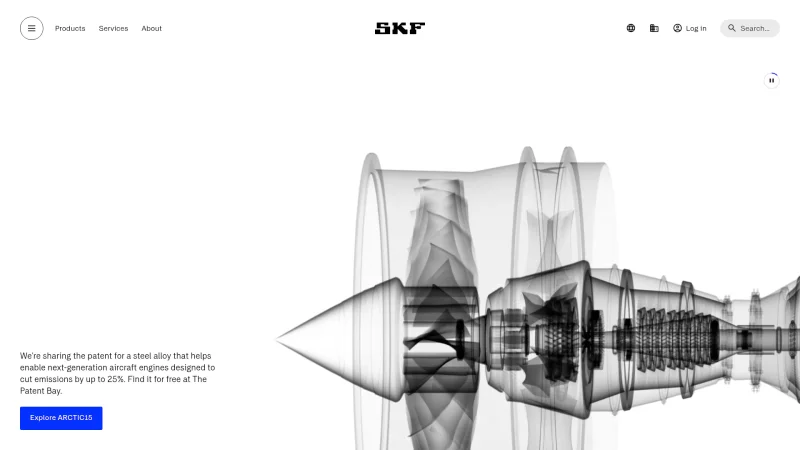 SKF INDUSTRIE SPA website screenshot
