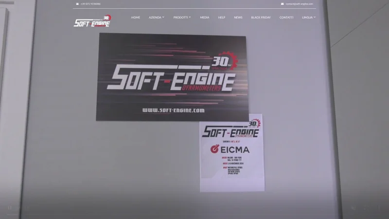 SOFT-ENGINE S.R.L. DYNAMOMETERS website screenshot