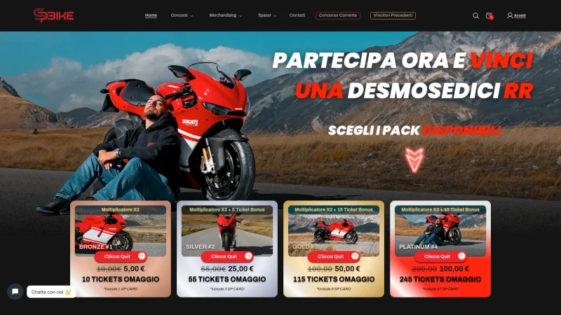 SP BIKE S.R.L. website screenshot