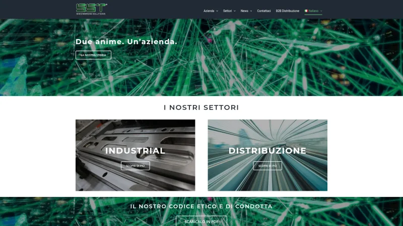 SST S.R.L. ENGINEERING SOLUTIONS website screenshot