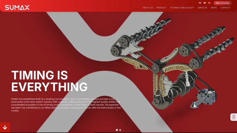 SUMAX EUROPE S.R.L. website screenshot