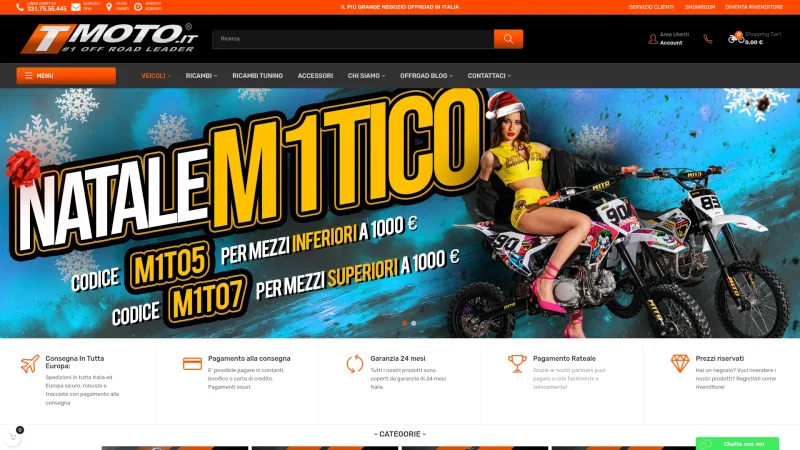 T-MOTO S.R.L. website screenshot