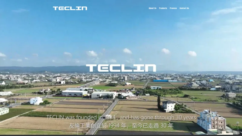 TECLIN website screenshot