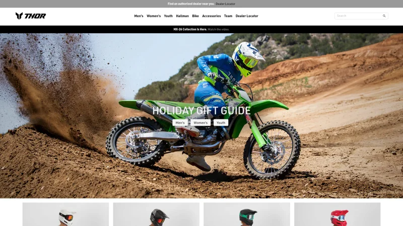 THOR MX website screenshot