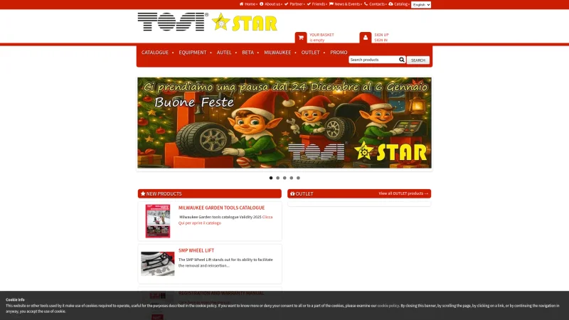 SCHRADER S.A.S. – TOSI SNC website screenshot