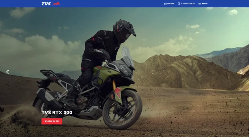 TVS MOTOR COMPANY website screenshot
