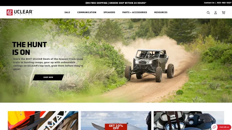 UCLEAR DIGITAL website screenshot