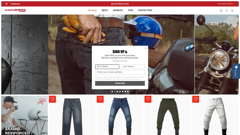 UGLY BROS USA website screenshot