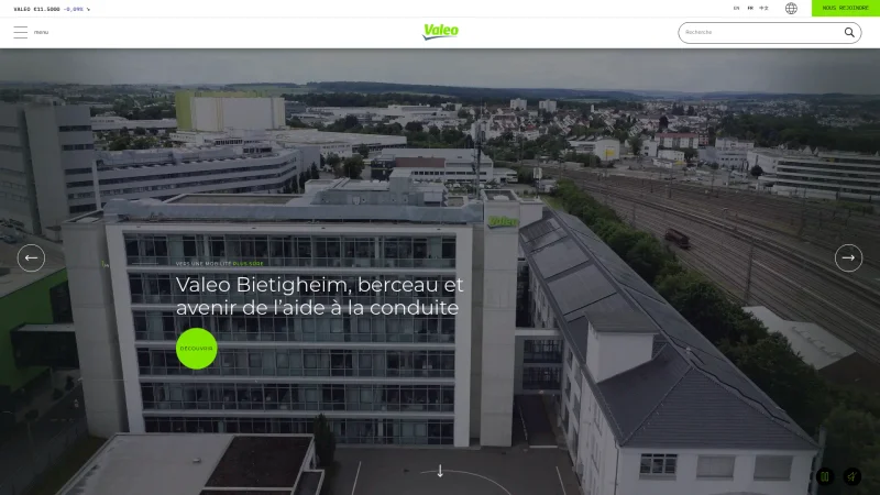 VALEO website screenshot