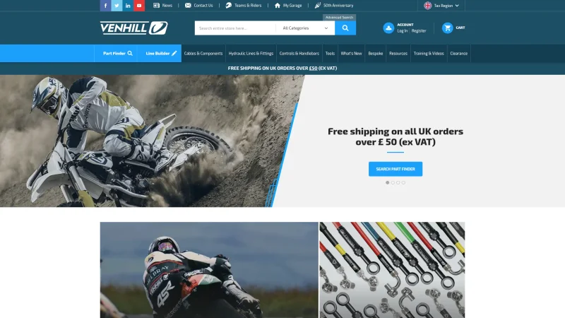 VENHILL ENGINEERING LIMITED website screenshot