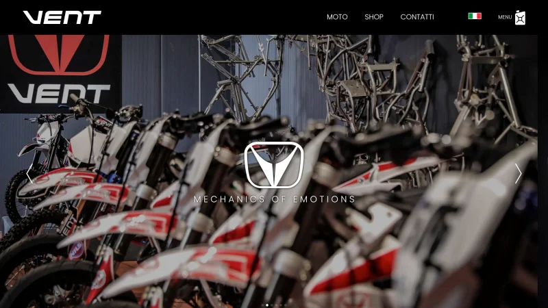 VENT MOTO S.R.L. website screenshot