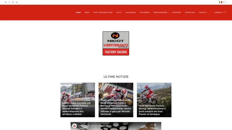 GRC MOTO SRL website screenshot