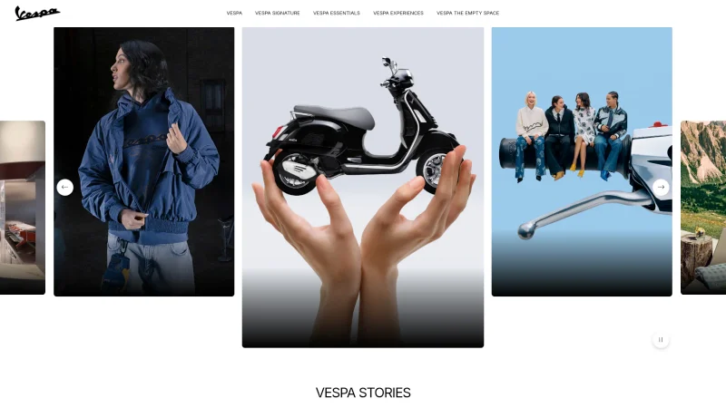VESPA – PIAGGIO & C S.P.A. website screenshot