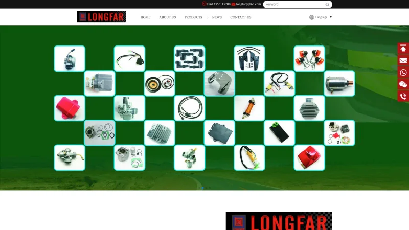 LONGGANG CITY LONGFAR IMP. AND EXP. CO;LTD. website screenshot
