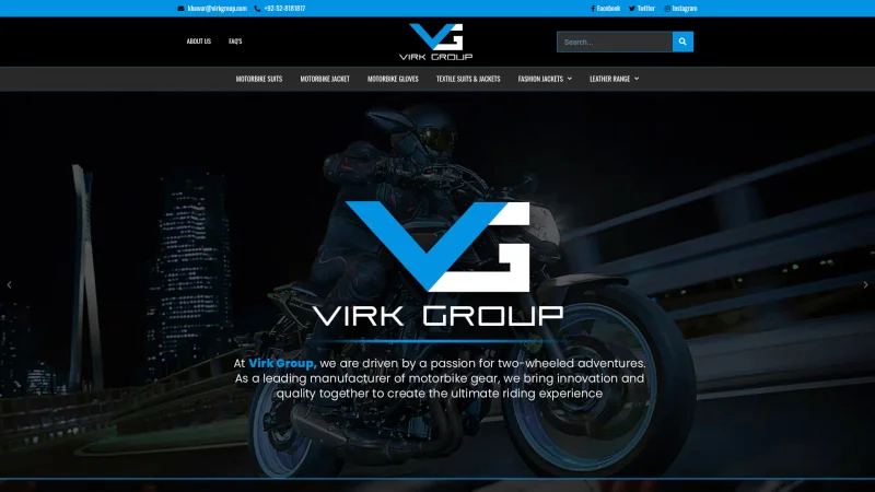 PAK VIRK INDUSTRIES (VIRKGROUP) website screenshot
