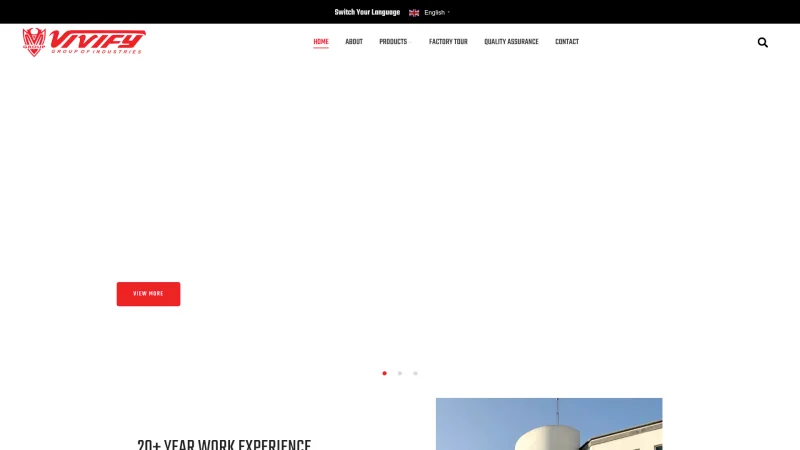 VIVIFY INTERNATIONAL website screenshot