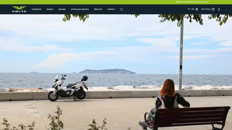 VOLTA MOTOR SAN. TIC. A.S. website screenshot