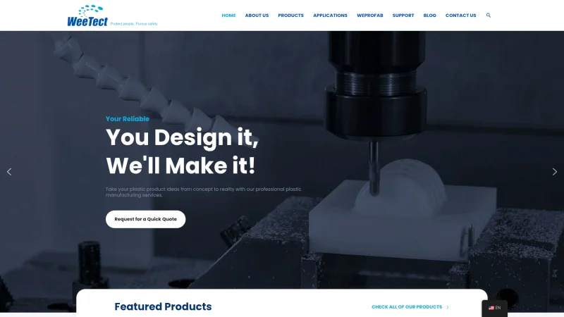 WEETECT MATERIAL LIMITED website screenshot