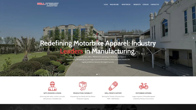 WELL PRODUCT INDUSTRIES website screenshot