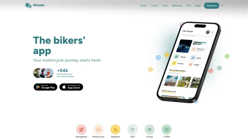 WHEELO S.R.L. website screenshot