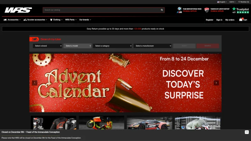 WRS S.R.L. website screenshot