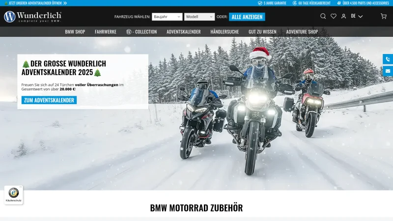 WUNDERLICH GMBH website screenshot