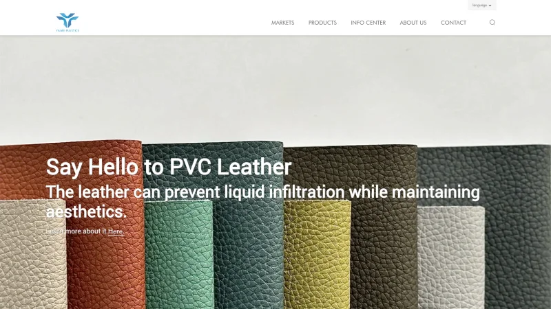 NANTONG YAME PLASTICS CO., LTD. website screenshot
