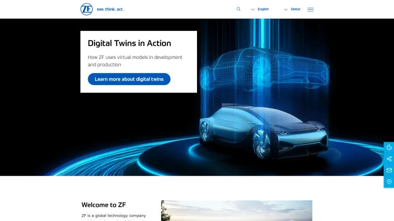 ZF ITALIA – TRW – MOTORPARTS S.R.L. website screenshot