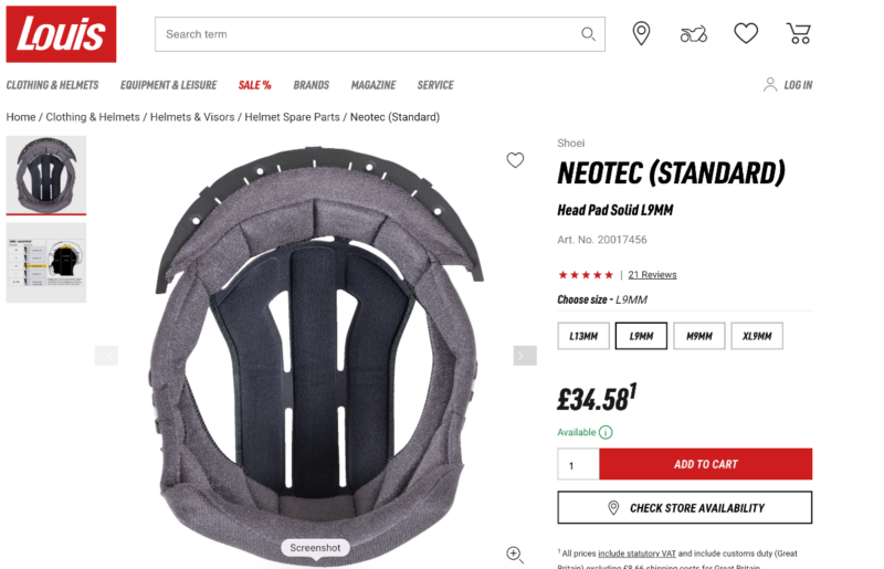 Shoei Neotec Refurb