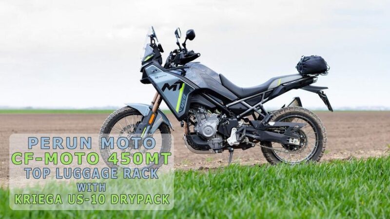 Kriega US 10 Drypack Setup For CF Moto 450MT