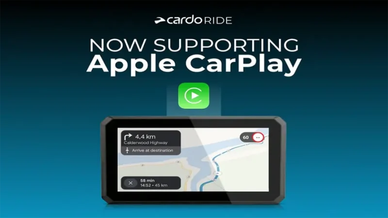 Cardo Ride Pro Adds Apple CarPlay Integration