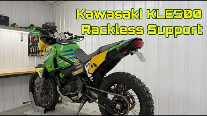 Kawasaki KLE500 Rackless Support Install Guide Released