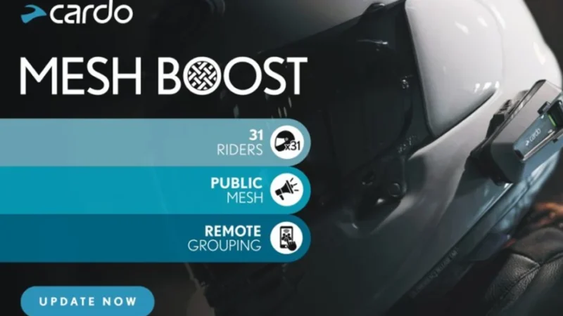 Cardo Launches Mesh Boost Update For Packtalk Riders