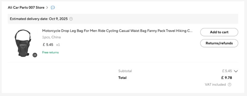 Cheap Rain-Proof Leg Bag