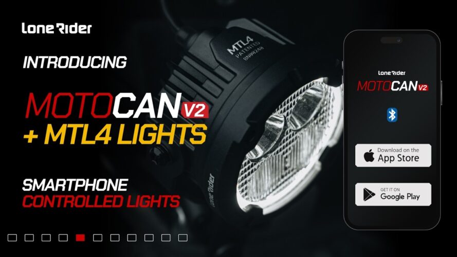 Lone Rider Launches MotoCAN With Bluetooth Cornering Lights